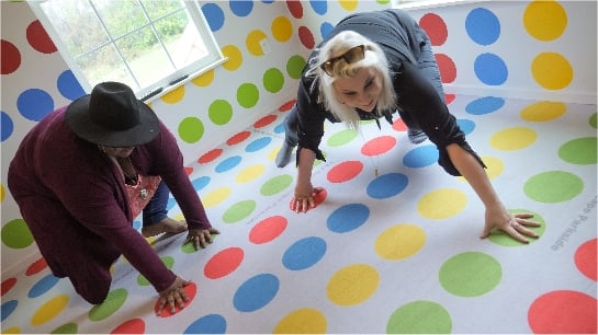 Play giant Twister at Great Escape Parkside
